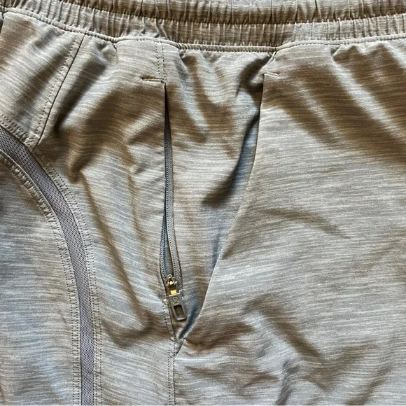 Lululemon Shorts Pace Breaker Men's Size Medium Grey Lined Athletic Drawstring - Picture 6 of 8